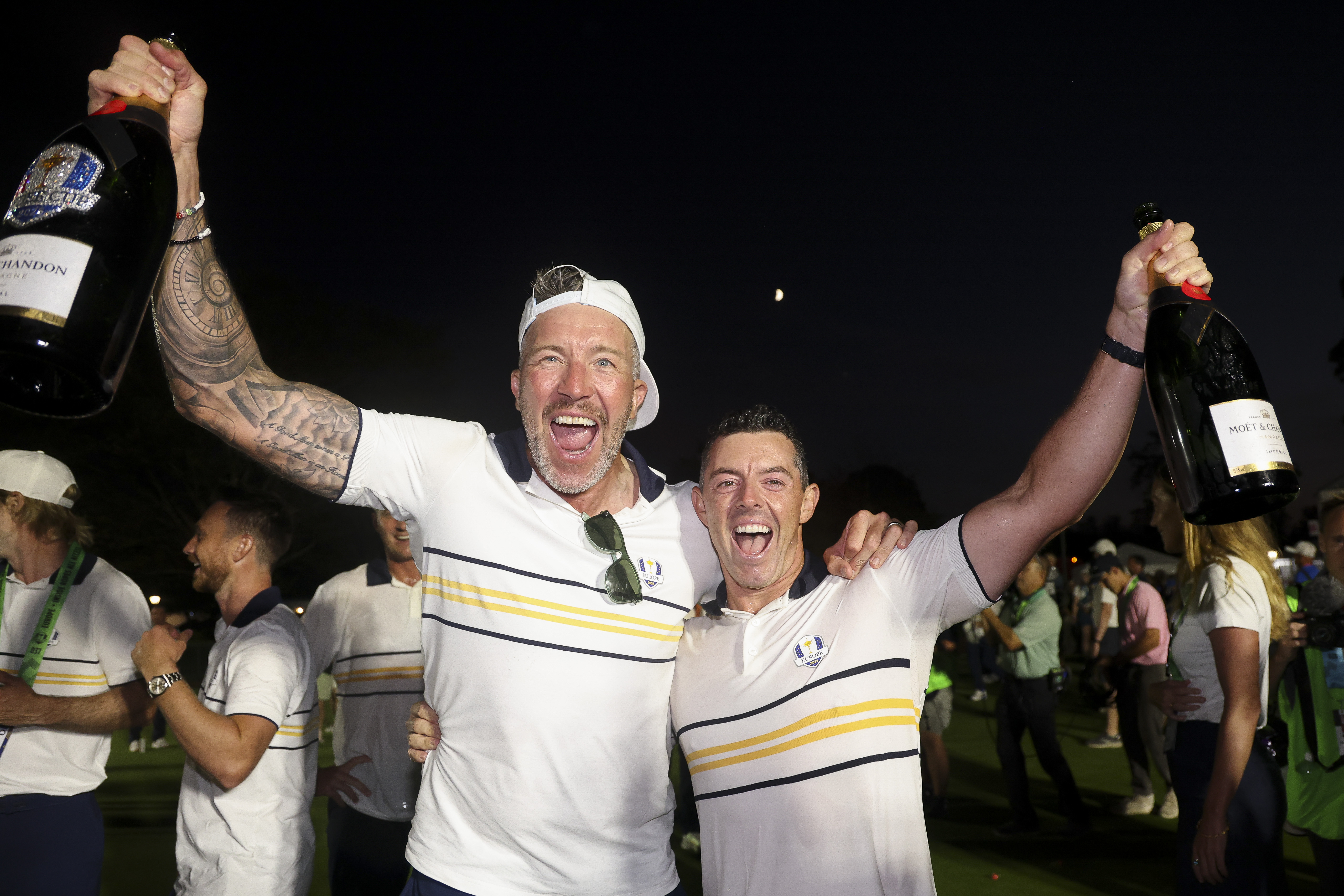 Various images of Team Europe