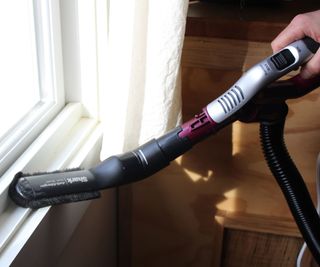 Dusting with the Shark Rotator Pet Lift-Away Upright Vacuum