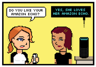 do you like your amazon echo? yes, she loves her amazon echo.