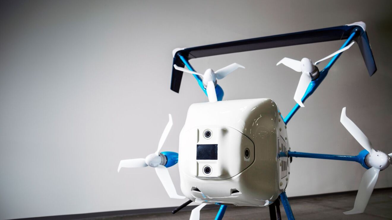 Picture of Amazon's MK30 delivery drone.
