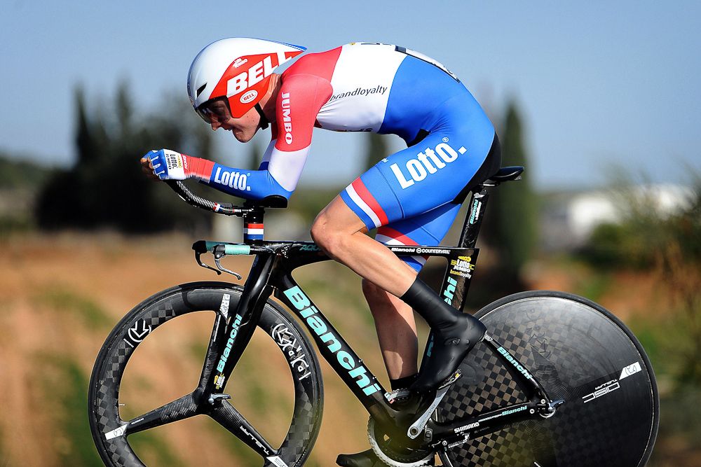 Wilco Kelderman in action during the Ruta del Sol time trial