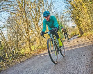 Steve Shrubsall rides with Linda Dewhurst