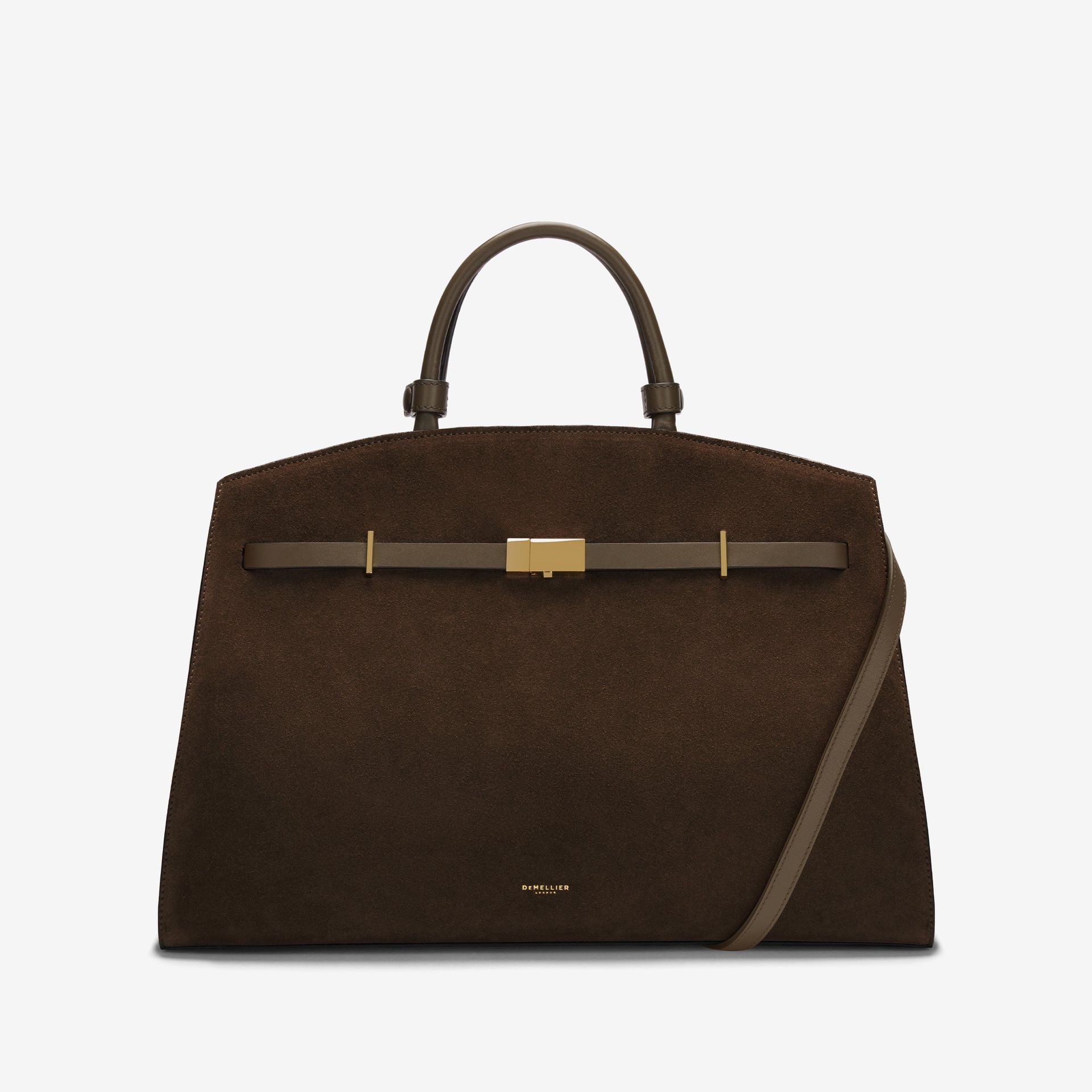 The Hudson | Mocha Suede & Mocha Smooth | Demellier