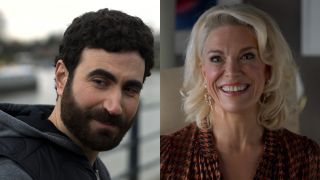 Left: Brett Goldstein in Ted Lasso, Right: Hannah Waddingham in Ted Lasso.