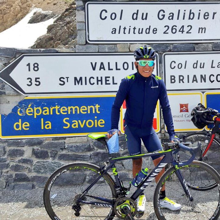 Nairo Quintana at the Col du Galibier