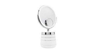 Sharper Image SpaStudio Vanity Plus Round Mirror with Storage