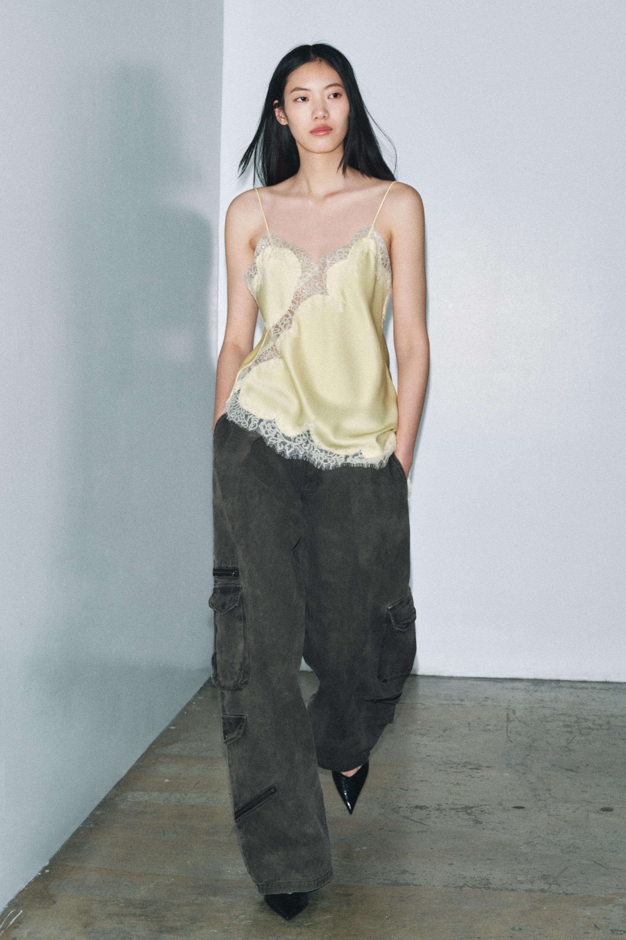 Zw Collection Lace Camisole Top