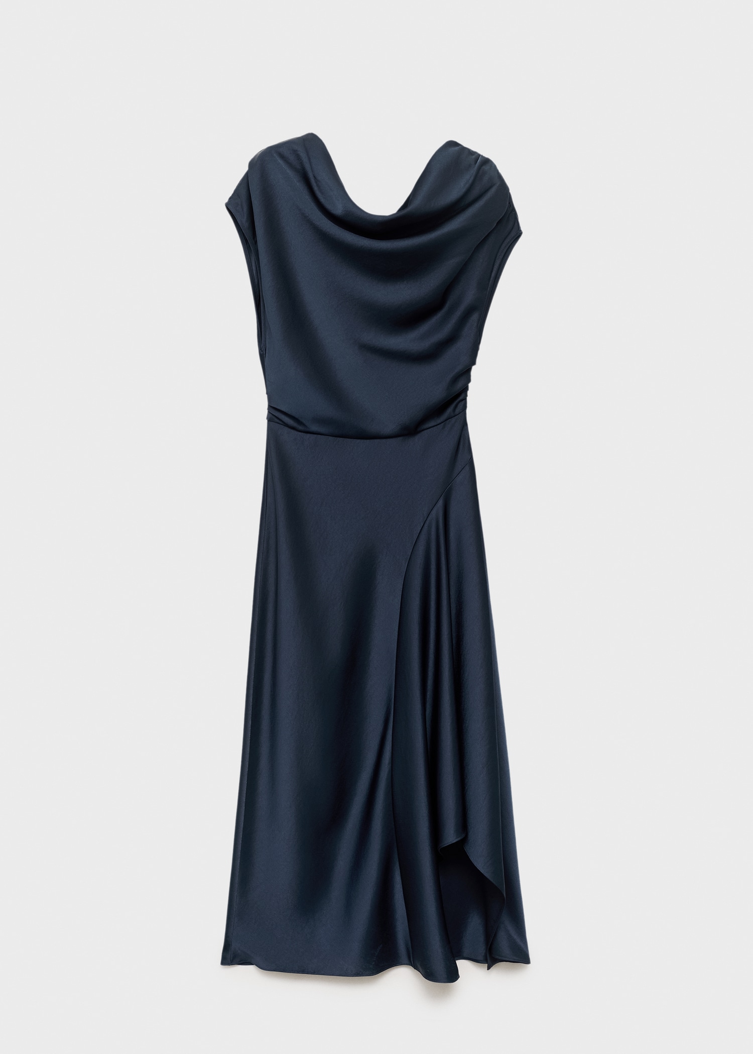 Asymmetrical Satin Dress - Women | Mango Usa
