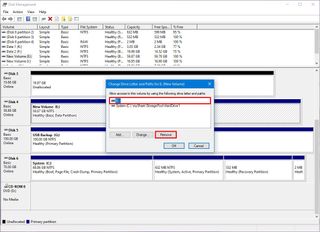 Windows 10 remove drive letter