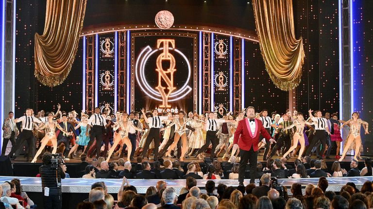 James Corden performs onstage during the 2019 Tony Awards at Radio City Music Hall on June 9, 2019 in New York City.