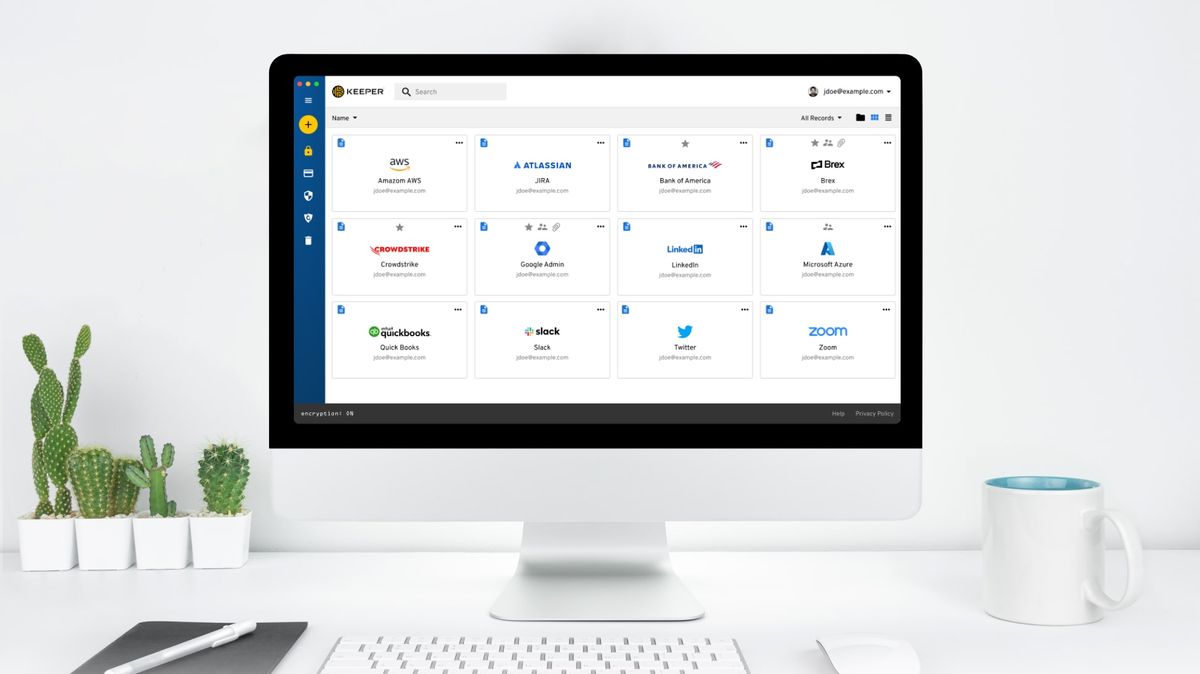 Keeper Password Manager on a Mac