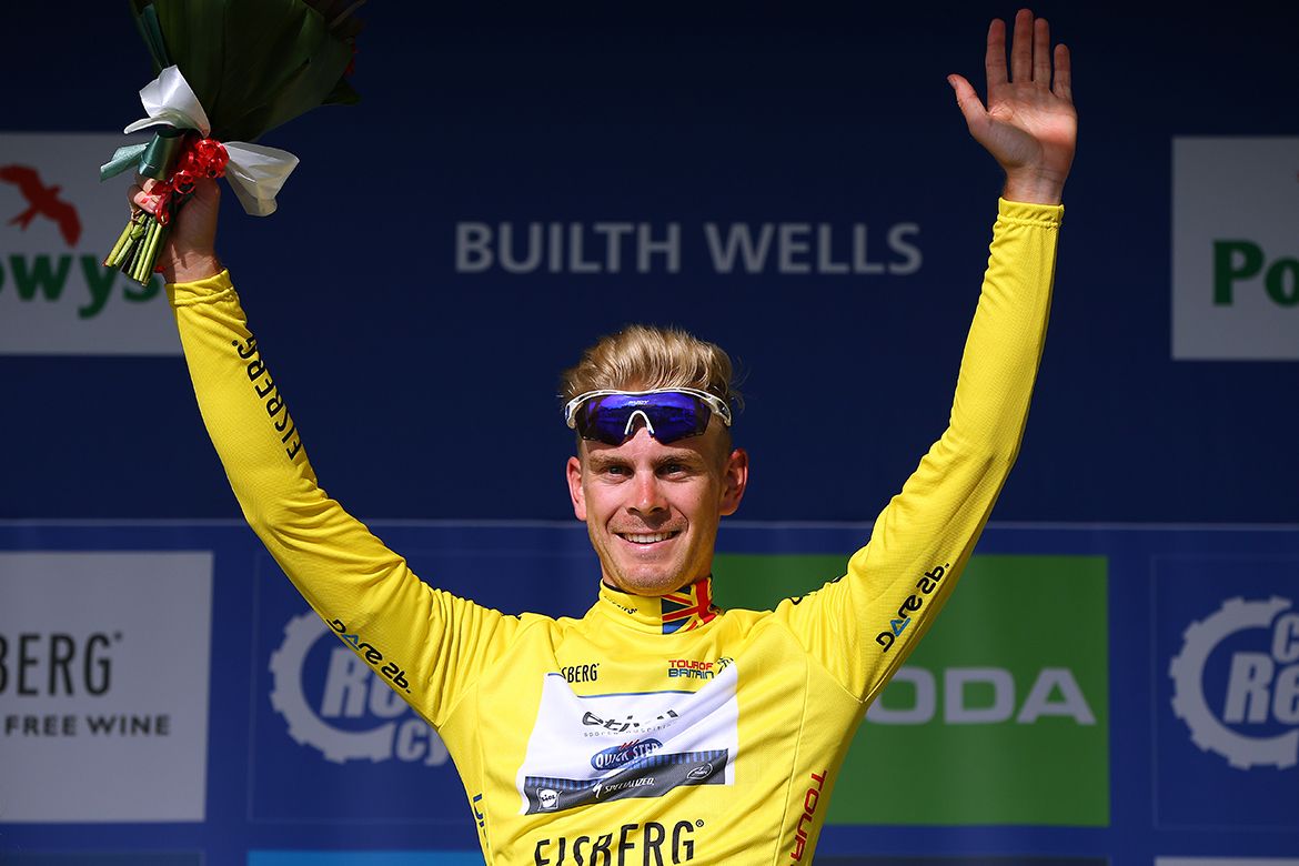 Julian Vermote (Etixx-Quickstep) in the overall lead at Tour of Britain