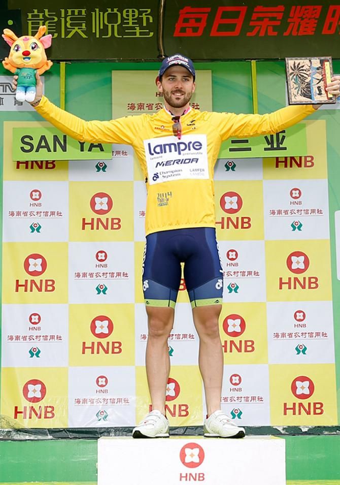 Andrea Palini (Lampre-Merida) takes the stage 5 win and the overall lead