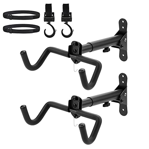 Auwey 2pack Bike Rack Garage Bike Wall Mount Bicycle Wall Hanger Bike Hook Bike Storage Rack for Indoor Storage Bike Horizontal Hanger Bicycle Wall Mount Bicycle Wall Rack