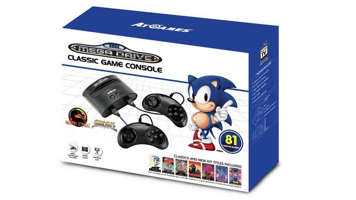 Sega Mega Drive Replica w / Sonic the Hedgehog – Get Retro