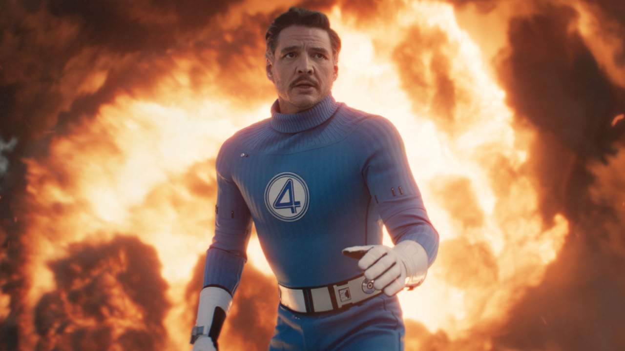 Pedro Pascal as Reed Richards/Mister Fantastic in 20th Century Studios/Marvel Studios&#039; THE FANTASTIC FOUR: FIRST STEPS. Photo courtesy of Marvel Studios. © 2025 20th Century Studios / © and ™ 2025 MARVEL