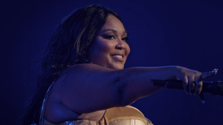 Lizzo on stage in Love, Lizzo doc