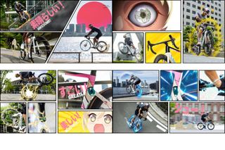 The Canyon Aeroad CRF Toyko edition made in to comic strips with a combination of photography images and Manga style illustrations