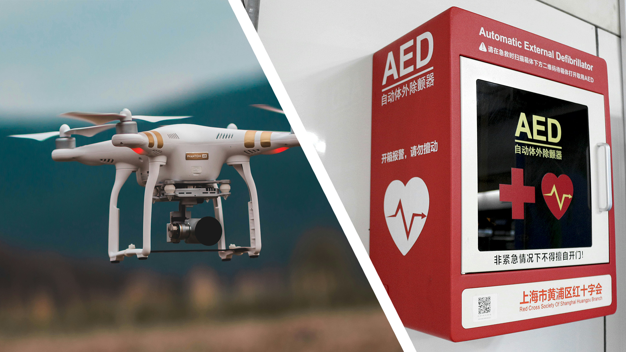Drones and defibrillators
