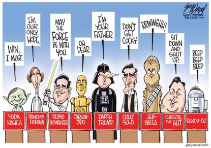 Political cartoon Entertainment Republican Candidates Star Wars