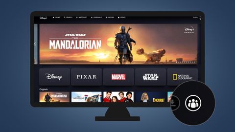 stream disney plus on zoom