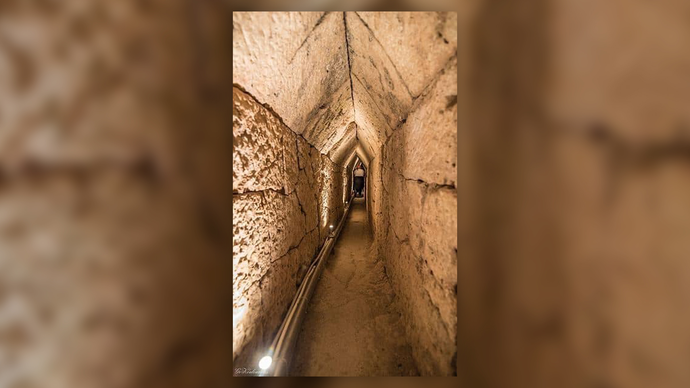 The tunnel is about 6.6 feet (2 meters) high and is similar to another ancient tunnel built at Samos in Greece.