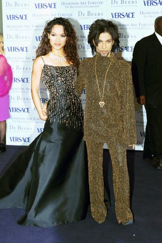 Prince with wife Mayte, 1999