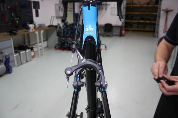 Bradley Wiggins's ride on the bike stand