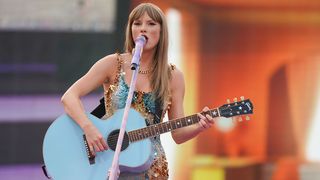 Taylor Swift performs onstage during &quot;Taylor Swift | The Eras Tour&quot; at Olympiastadion on July 27, 2024 in Munich, Germany