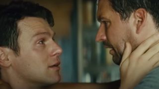Jonathan Groff and Ben Aldridge in Knock at the Cabin