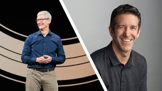 Tim Cook (left) and John Ternus (right)