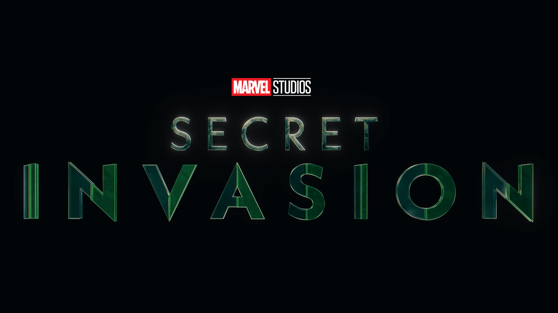 A screenshot of the updated logo for Marvel Studios' Secret Invasion Disney Plus series