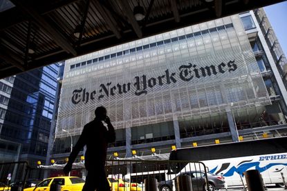 The New York Times headquarters in New York.