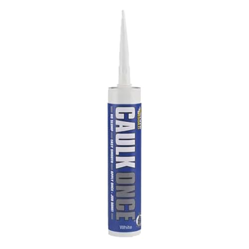 Everbuild Caulk Once Premium Quality Acrylic Caulk, White, 380 Ml