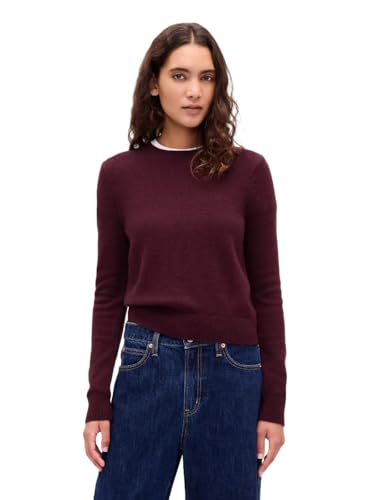 Gap Womens Cashsoft Crewneck Pullover Sweater Tuscan Red S