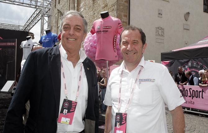 Claudio Corti and Andreas Botero enjoy the start of Stage 18