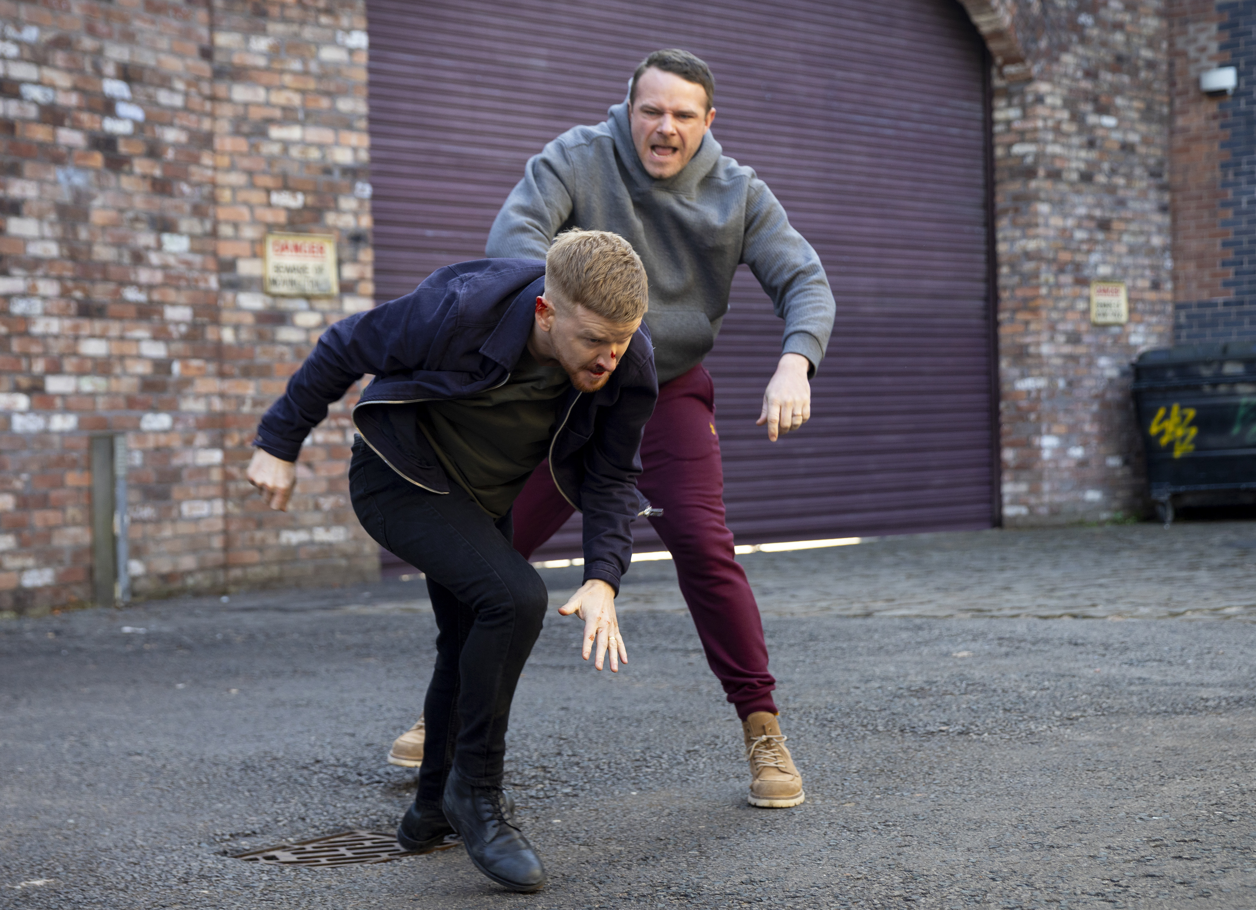 Gary Windass and Mick Michaelis in Coronation Street