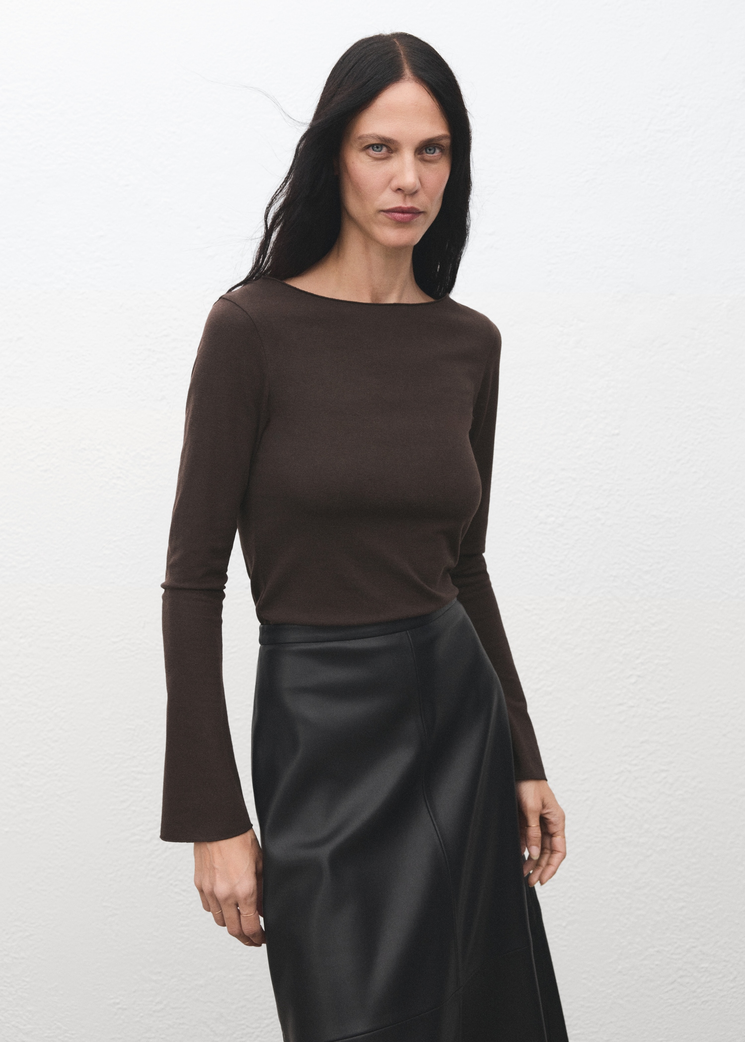 Boat Neck T-Shirt - Women | Mango Usa