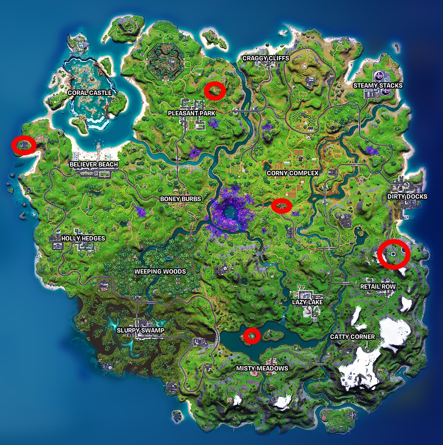 Where to find alien artifacts in Fortnite