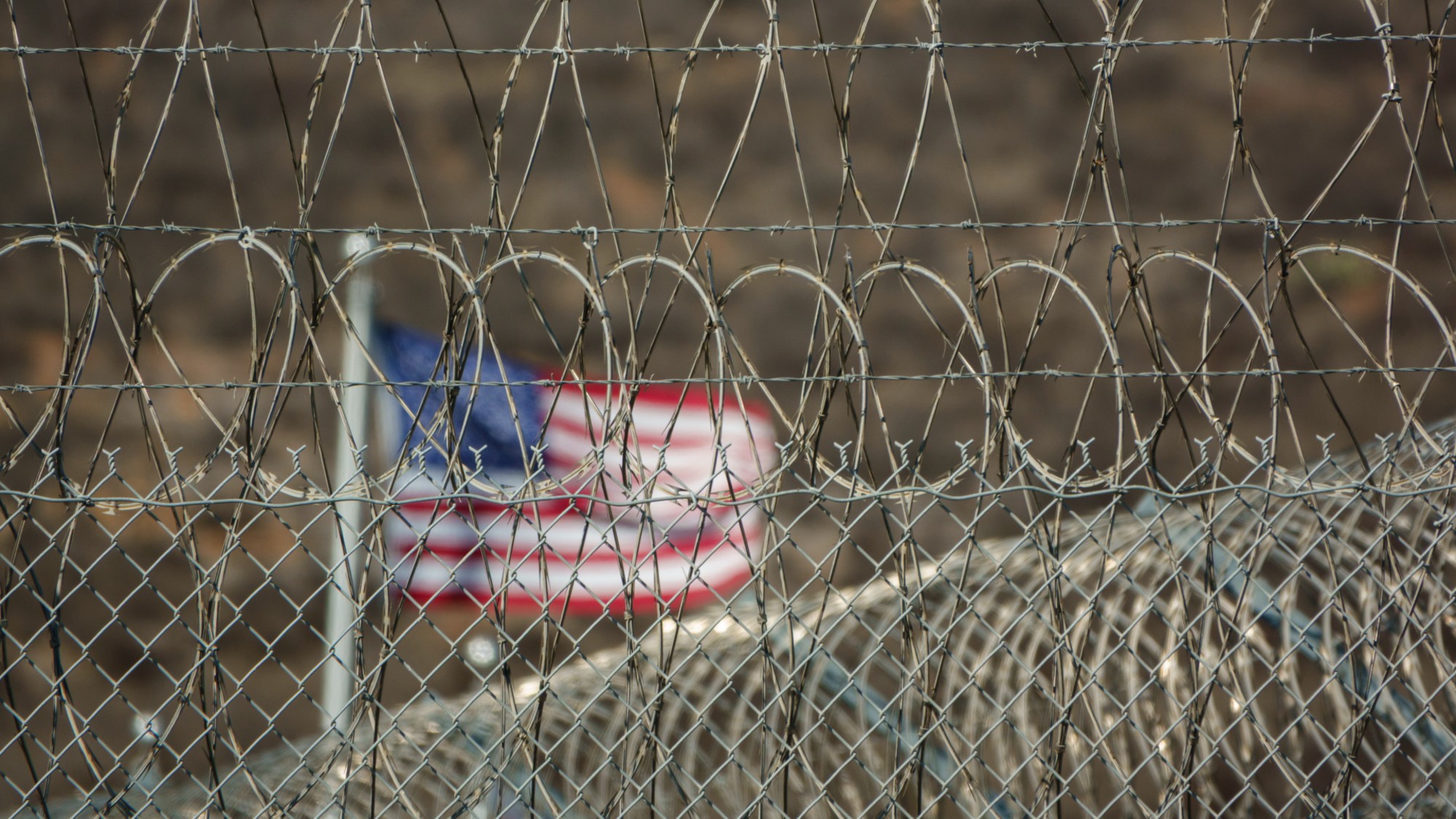 The exterior of the Otay Mesa Detention Center in San Diego, California. 