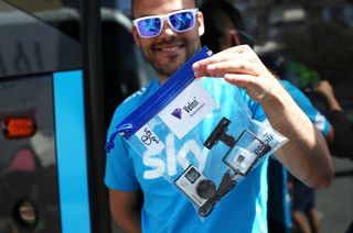 Team Sky are one of several teams at the Giro with on-board Velon cameras