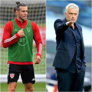 Gareth Bale and Jose Mourinho