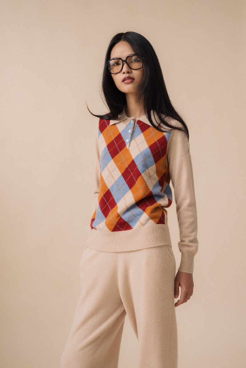 Magpie Top - Khaki Mix / Xs