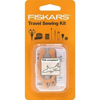 Fiskars Sewing Kit - 27-Piece Travel Sewing Set With Case - Craft Supplies - Orange