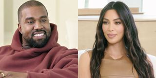 kim and kanye interview screenshots side-by-side
