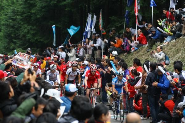 Japan's love of cycling was on full show all along the circuit.