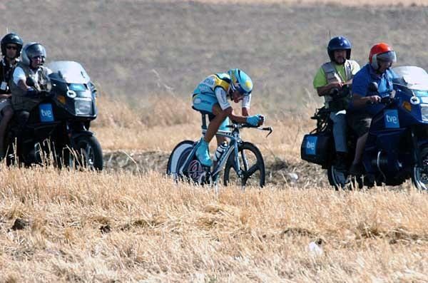 All eyes were on Alberto Contador Velasco (Astana) but he just missed out on a podium finish.