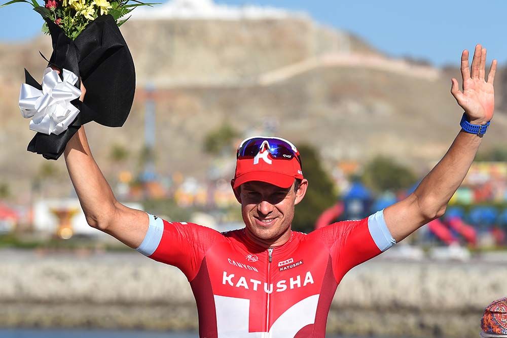 Alexander Kristoff (Katusha) on the podium
