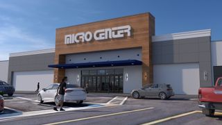 Rendering of Micro Center Charlotte Store Front