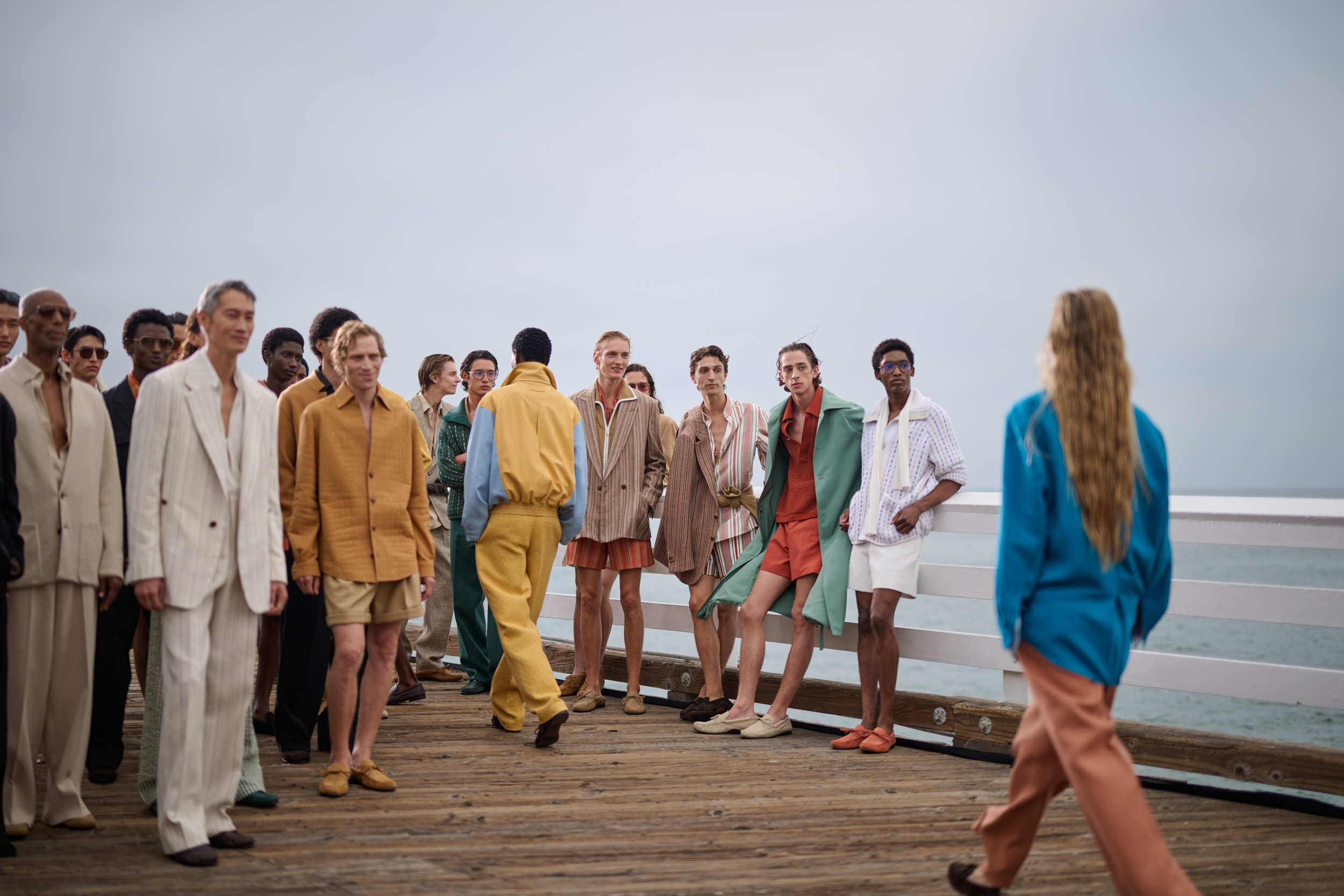 Zegna S/S 2027 runway show Malibu Pier LA